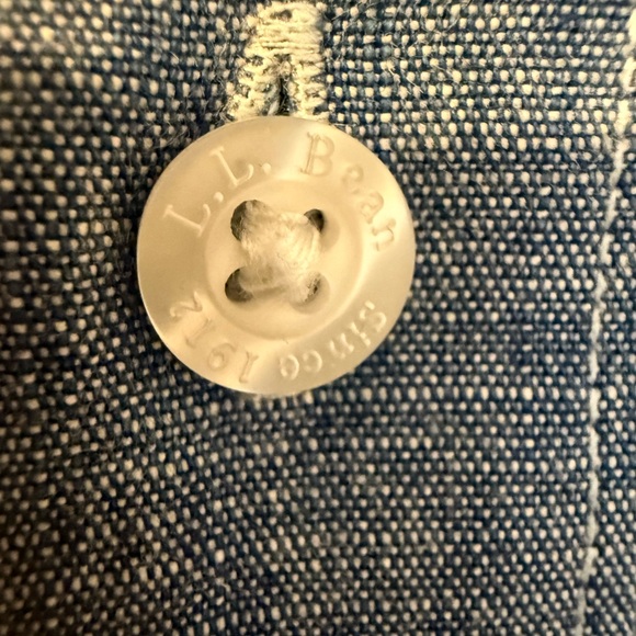 L.L. Bean Gray Traditional Fit Shirt - Picture 5 of 8
